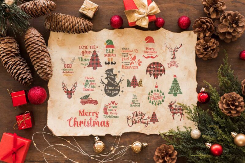 Christmas Bundle SVG Gift Diy Crafts Svg Files For Cricut, Silhouette Sublimation Files