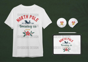North Pole Brewing Co Premium Christmas Gift Ideas Diy Crafts Svg Files For Cricut, Silhouette Sublimation Files