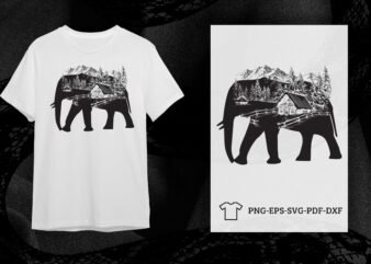 Elephant Wildlife Silhouette Svg Diy Crafts Svg Files For Cricut, Silhouette Sublimation Files
