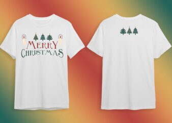 Christmas Trees Gift Idea Diy Crafts Svg Files For Cricut, Silhouette Sublimation Files t shirt vector file