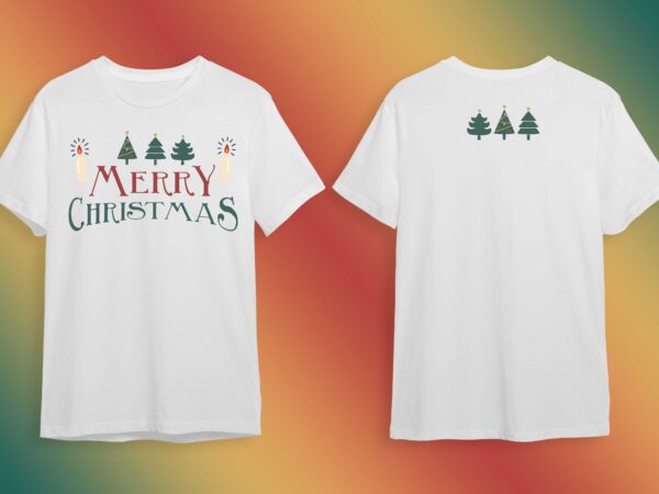 Christmas trees gift idea diy crafts svg files for cricut, silhouette sublimation files t shirt vector file