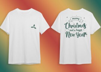 Merry Christmas And A Happy New Year Gift Idea Diy Crafts Svg Files For Cricut, Silhouette Sublimation Files