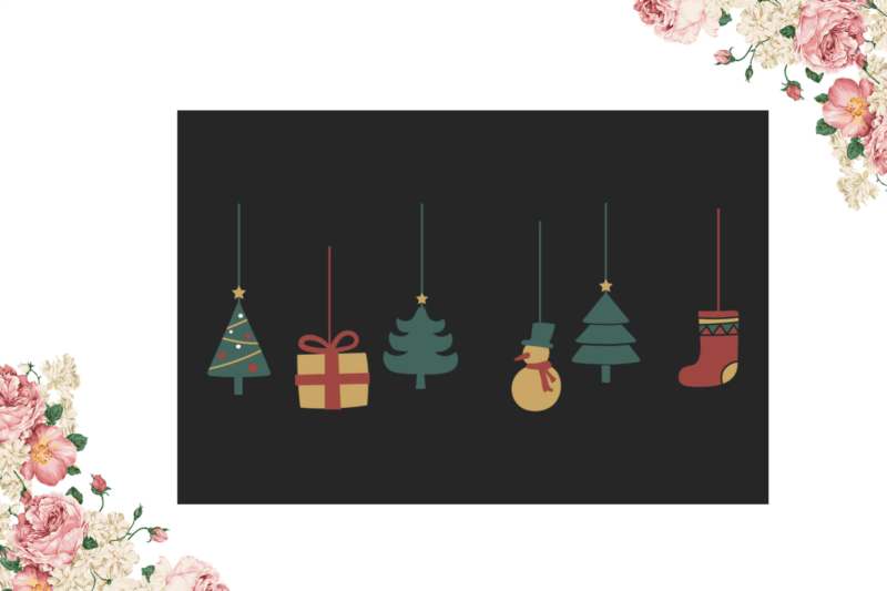 Christmas Decoration Gift Diy Crafts Svg Files For Cricut, Silhouette Sublimation Files