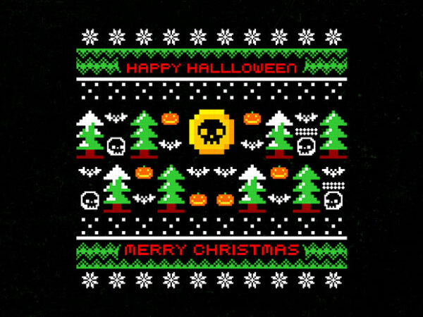 Regular xmas pattern t shirt design online