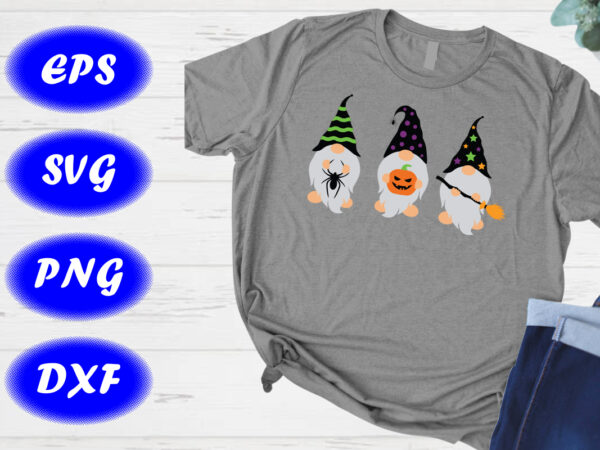 Halloween gnome shirt, witch gnome, fall gnome, wizard halloween print template gnome graphic t shirt