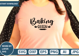 Baking Queen SVG Vector for t-shirt