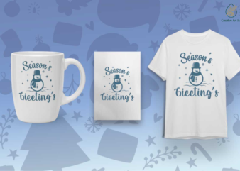 Seasons Greetings Christmas Gift Diy Crafts Svg Files For Cricut, Silhouette Sublimation Files