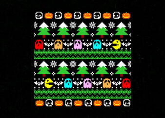 GHOST XMAS PATTERN