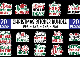 Christmas Sticker Design Bundle