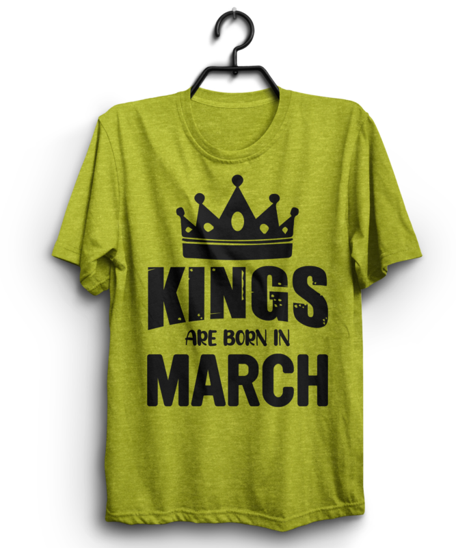 Kings are born t shirt design bundle / 12 month t shirt design bundle / 12 month name t shirt design bundle