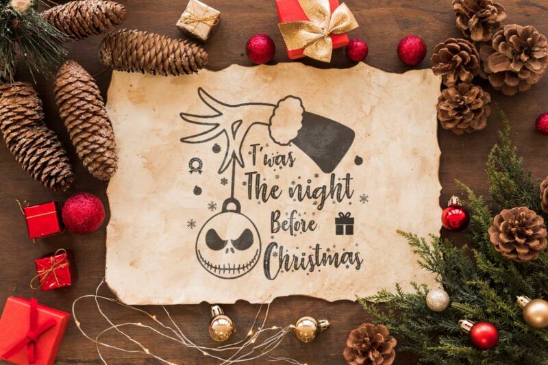 Twas The Night Before Christmas Gift Diy Crafts Svg Files For Cricut, Silhouette Sublimation Files