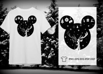 Christmas Deer Vector SVG Diy Crafts Svg Files For Cricut, Silhouette Sublimation Files