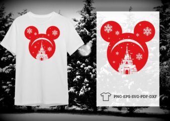 Christmas Mickey Head Gift Idea Diy Crafts Svg Files For Cricut, Silhouette Sublimation Files