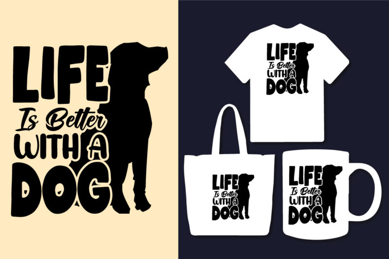 10 svg Dog typography design bundle / Dogs are my favorite people / I just want to be stay at home dog mom / Iife is better with a dog