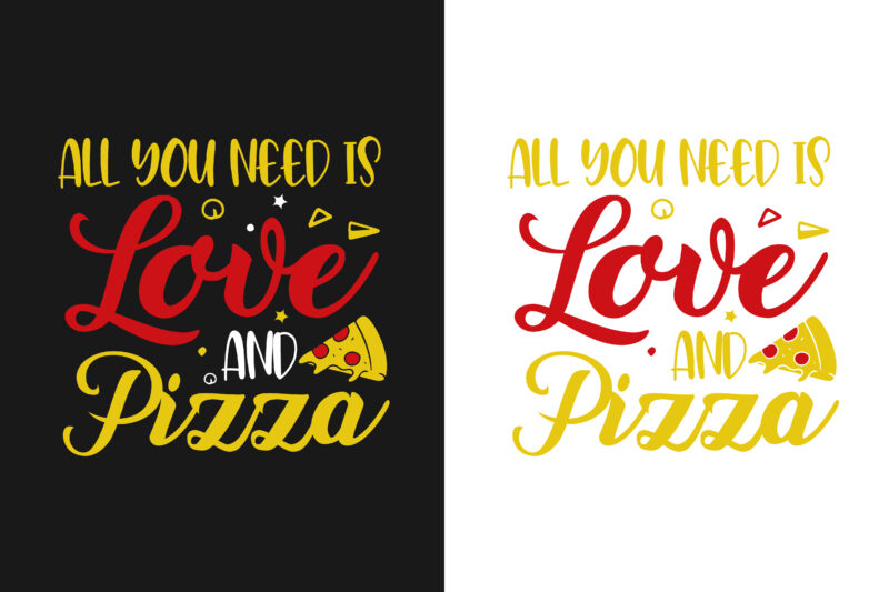 15 Pizza t shirt design bundle / Pizza t shirt quotes / Food typography quotes / Food t shirt design / Typography t shirt / Food lover t shirt ready