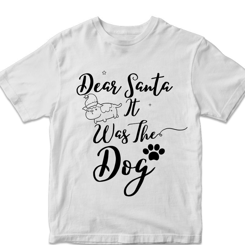 Dear santa it was the dog, christmas svg png design