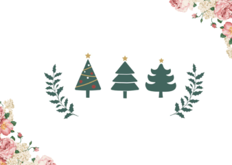 Christmas Tree Design Diy Crafts Svg Files For Cricut, Silhouette Sublimation Files