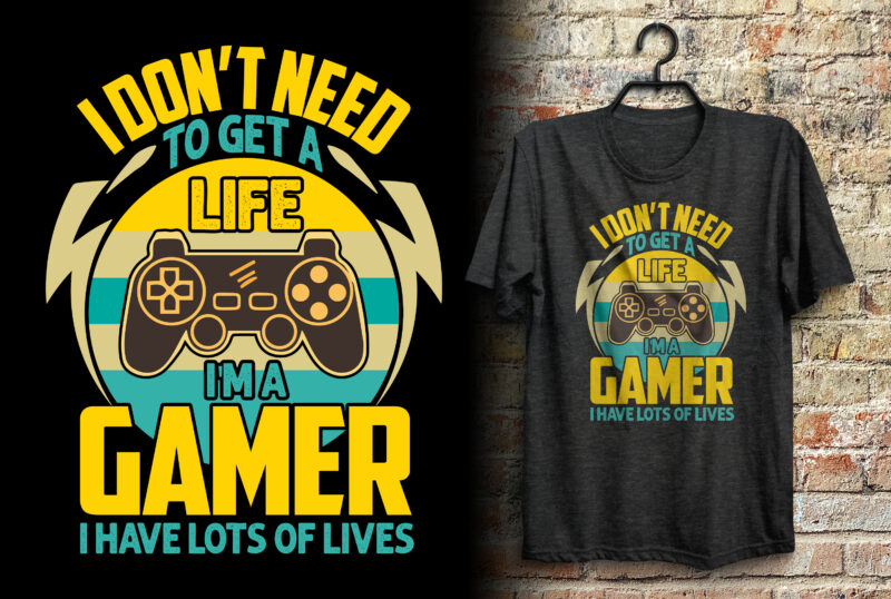 35 gaming t shirt design bundle, Gaming t shirt design, Gaming t shirt design for game lover, Gamer design, Gaming t shirt design with joystick graphics, Joystick t shirt, Joypad t shirt design