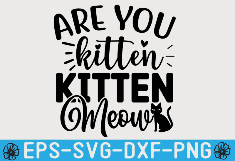 Cat SVG Quotes Design Template