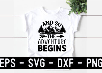 Adventure SVG T shirt design template