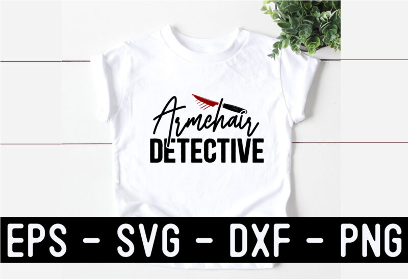 True Crime SVG T shirt Design Template