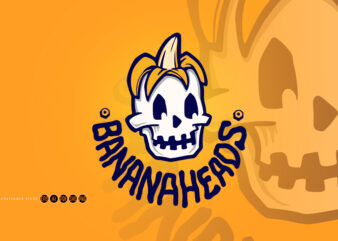 Banana Heads Logo Illustrations