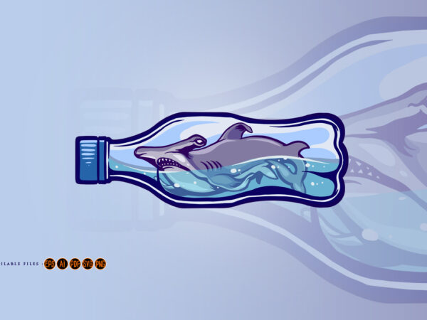 Shark world fish is not free illustrations t shirt template vector