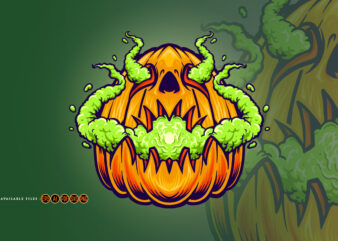 Pumpkins Vape Halloween Illustrations