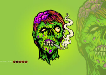 Monster Cigarette Weed Halloween t shirt designs for sale