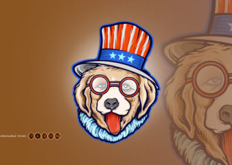 American Cool World Dog Day Mascot