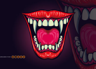 Dracula Sexy Lips Vampire Halloween