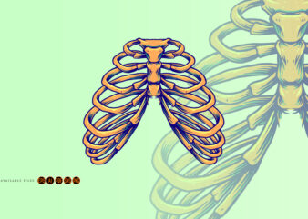 Ribcage Anatomy Human Bones t shirt design online