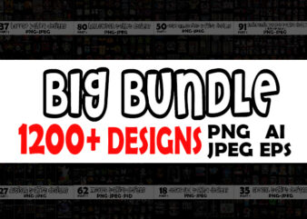 Super big bundle part 1 - 1200 tshirt designs