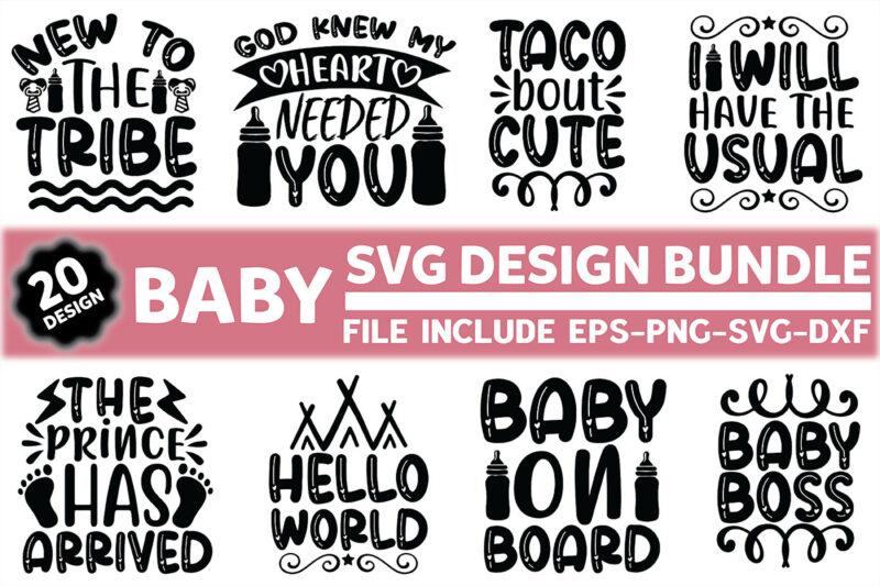 Baby Svg Design Bundle