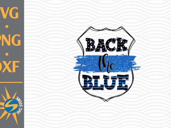 Back the blue png file t shirt template