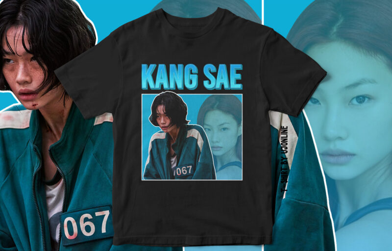 Beautiful Kang Sae, Squid Game, Trending Tv Series T-shirt design