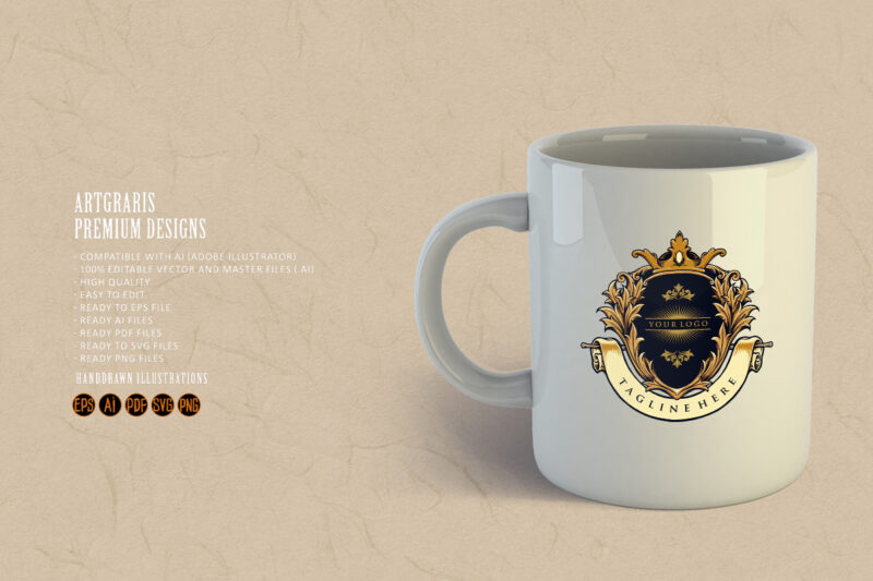 Best King Badge Logo Luxury Company