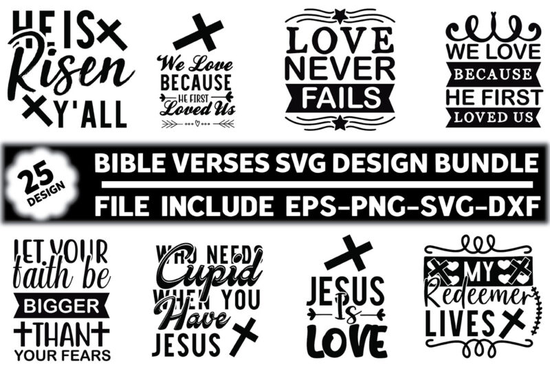 Bible Verses Svg Design Bundle