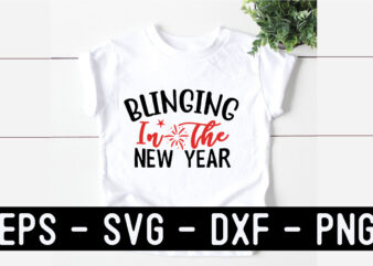 New Year SVG T shirt design Template