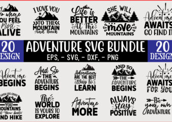 Adventure SVG T shirt design Bundle