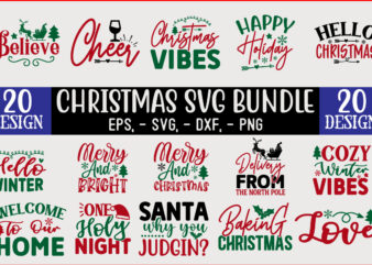 Christmas SVG T shirt design Bundle