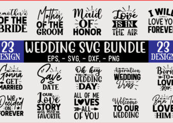 Wedding SVG T shirt Design Bundle