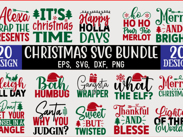 Christmas svg t shirt design bundle