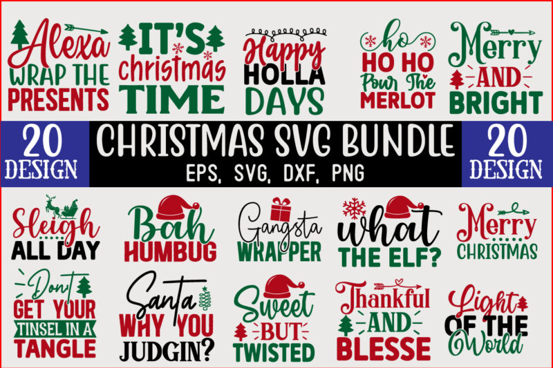 Christmas SVG T shirt Design Bundle