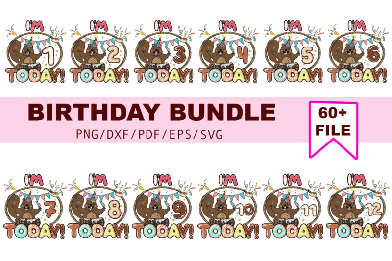 Birthday Bundle Gift Idea Diy Crafts Svg Files For Cricut, Silhouette Sublimation Files