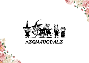 Halloween 2021 Squadgoals Diy Crafts Svg Files For Cricut, Silhouette Sublimation Files graphic t shirt