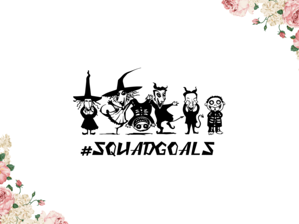 Halloween 2021 squadgoals diy crafts svg files for cricut, silhouette sublimation files graphic t shirt