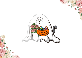 Aggressive Ghost Cat Diy Crafts Svg Files For Cricut, Silhouette Sublimation Files