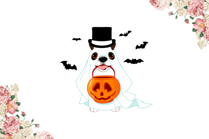 Doggo Ghost For Halloween Diy Crafts Svg Files For Cricut, Silhouette Sublimation Files