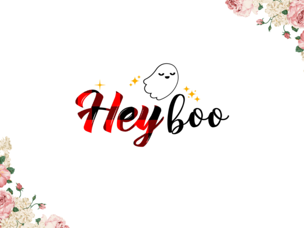 Red buffalo hey boo diy crafts svg files for cricut, silhouette sublimation files t shirt design online
